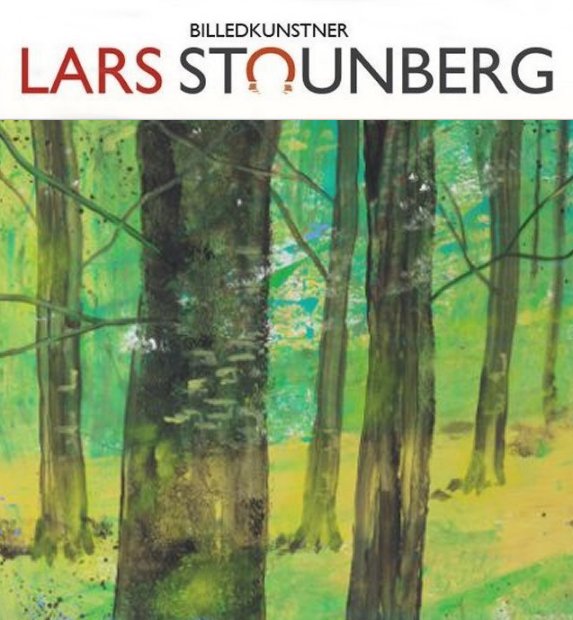 Maleri bøgeskov i maj malet 2012 Odder malet - billedkunstner Lars Stounberg