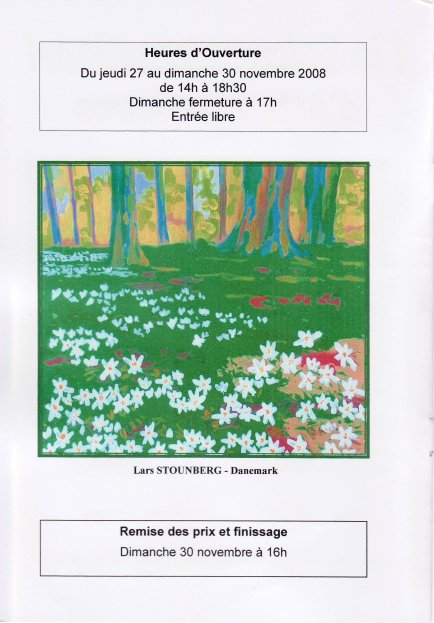 Katalog side 2 fra den censurede udstilling  12e Salon International d'Arts Plastiques du Cepal 2008, Frankrig