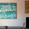 Udstilling Havmalerier - Skumsprøjt Vesterhavet 2016 Kunstner Odder Lars Stounberg - Farverig moderne maleri